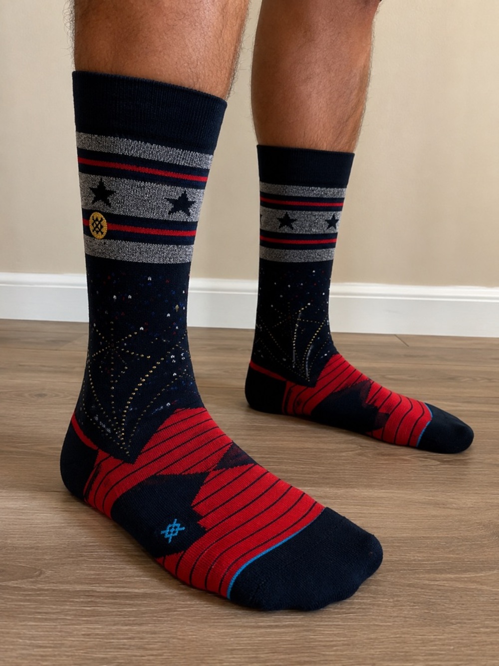 🇺🇸 MLB Stance Patriotic Stars & Fireworks Socks